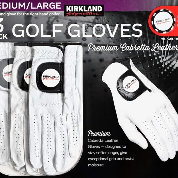 Aukščiausios kokybės „Cabretta“ odos vientisa golfo pirštinė užtikrina išskirtinį sukibimą ir atsparumą drėgmei. Ši oda išlieka minkšta net po daugelio raundų, suteikdama puikų pojūtį ir ilgaamžiškumą. Užsegimo juostelė leidžia reguliuoti prigludimą ir užtikrina maksimalų komfortą.