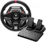 Žaidimų vairas Thrustmaster T128 (PS4, PS5, PC) Magnetiniai pavarų perjungikliai Dėl H.E.A.R.T magnetinės technologijos pavarų perjungikliai užtikrina greitą pavarų perjungimą (30 milisekundžių reakcijos laikas) su tiksliu aktyvavimu
