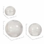 24 „Total Micro“ LED lemputės rankomis pūstas stiklas laiko funkcija: 6 valandos įjungtos / 18 valandų išjungtos skaidrus, skilusio stiklo stiliaus paviršius