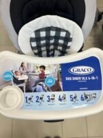 GRACO vaikiška kėdutė 6-1 šeši viename. Visos kėdutės funkcijos pavaizduotos nuotraukoje. Galite apžiūrėti Šilutės pl. 62, Klaipėda.