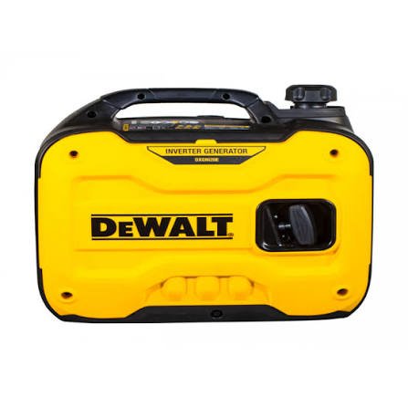 images 10 - Radau Viska Yellow DeWalt inverter generator with a black handle and side control area, showcasing the DeWalt branding.