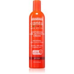 Red bottle of Cantu Moisturizing Curl Activator Cream for natural curls