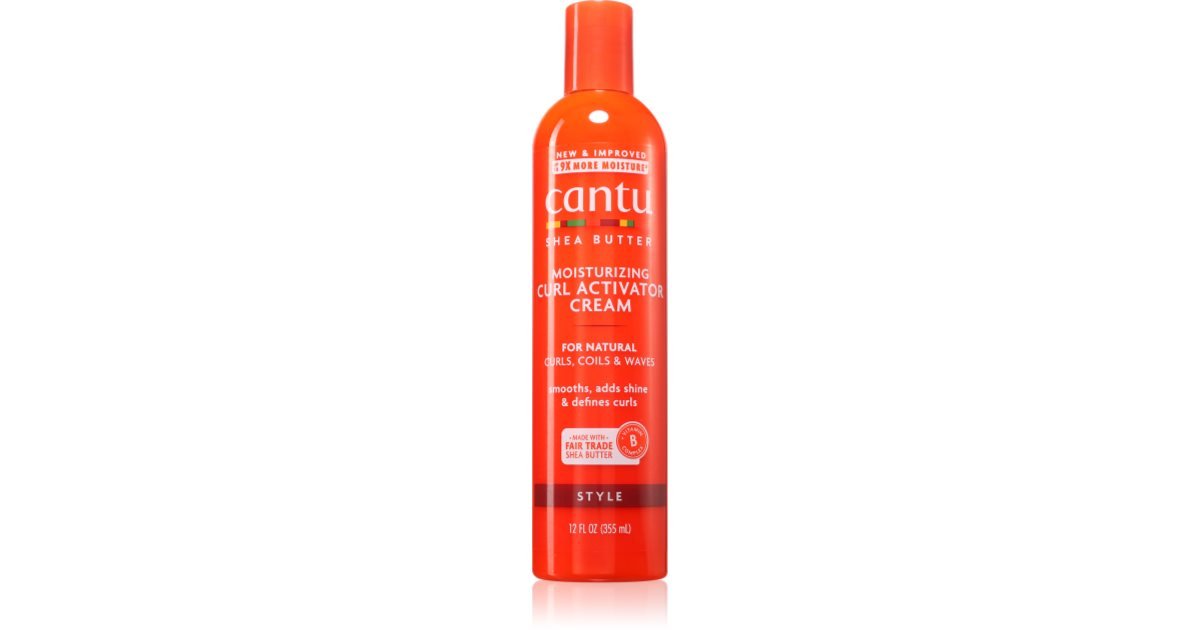 shea-butter-curl-activator___250325 - Radau Viska Red bottle of Cantu Moisturizing Curl Activator Cream for natural curls