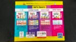 Bright, multi‑colored learning toy box featuring 'let's learn' with sections for number bonds, word magic, and letter teams, showing sample blocks and activities on the front.