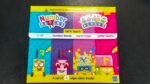 Colorful Number Blocks wipe-clean books box set for learning numbers and letters, bright yellow packaging visible.