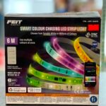 FEIT Electric Smart Colour Chasing LED Strip Light box with rainbow LED strips and app control iconography