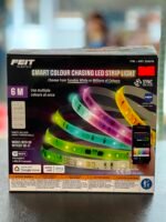 FEIT Electric Smart Colour Chasing LED Strip Light box with rainbow LED strips and app control iconography