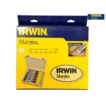 Irwin Marples 6-piece woodworking chisel set in yellow packaging